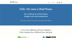 Desktop Screenshot of bradpineau.com